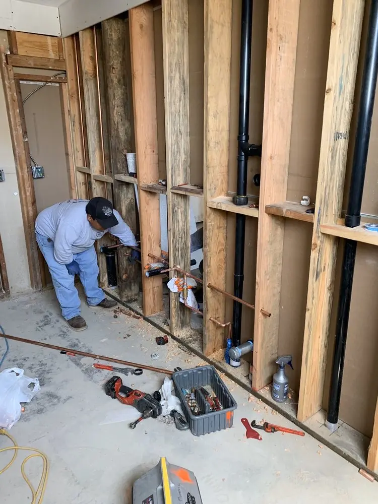 Commercial rough-in plumbing for Gas Line Repair in Shaw Heights